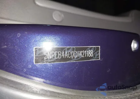 2012 Hyundai Sonata Gls из США, поврежденный, VIN 5NPEB4AC0CH421188